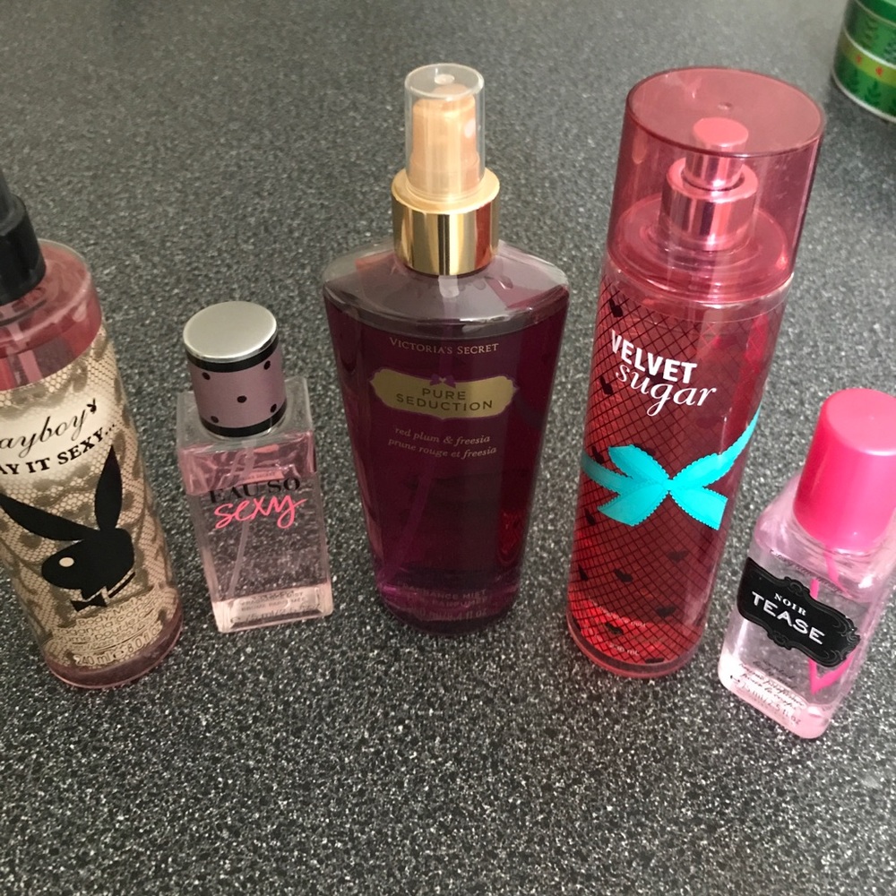 Playboy, BBW, and Victoria Secret Body Sprays